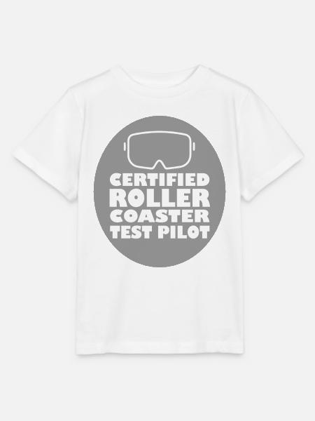 Rollercoaster Achterbahn - Stanley/Stella Kinder T-Shirt MINI CREATOR  - Weiß