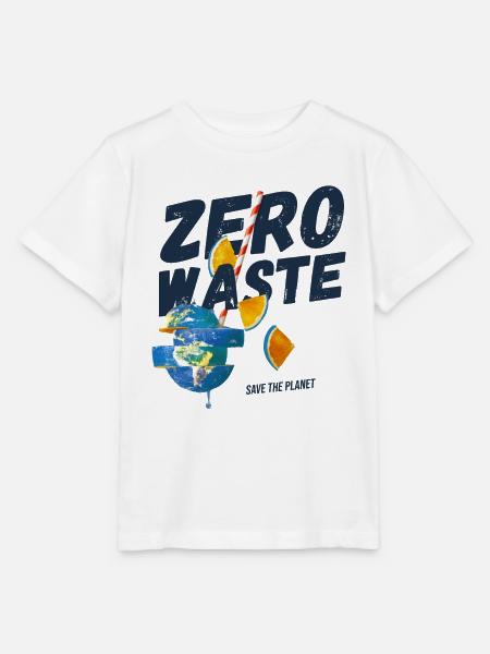 Zero waste, planet B - Stanley/Stella Kinder T-Shirt MINI CREATOR  - Weiß