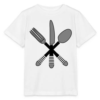 Cooking cutlery 2 - Stanley/Stella MINI CREATOR Kids’ T-Shirt - white - Front - Maike (125cm)