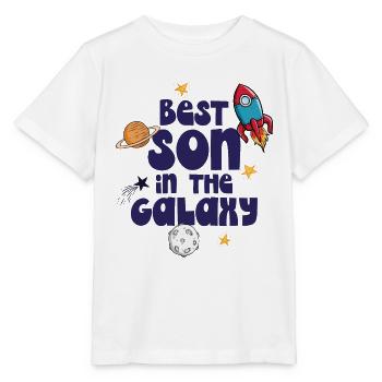 Bester Sohn der Galaxis - Stanley/Stella Kinder T-Shirt MINI CREATOR  - Weiß - Vorne - Maike (125cm)
