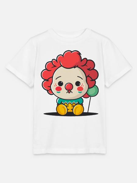Niedliche Clown-Illustration - Stanley/Stella Kinder T-Shirt MINI CREATOR - Weiß