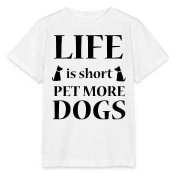 Dog Hund - Stanley/Stella Kinder T-Shirt MINI CREATOR  - Weiß - Vorne - Maike (125cm)