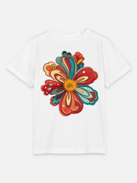 izup2u flower - Stanley/Stella Kinder T-Shirt MINI CREATOR  - Weiß