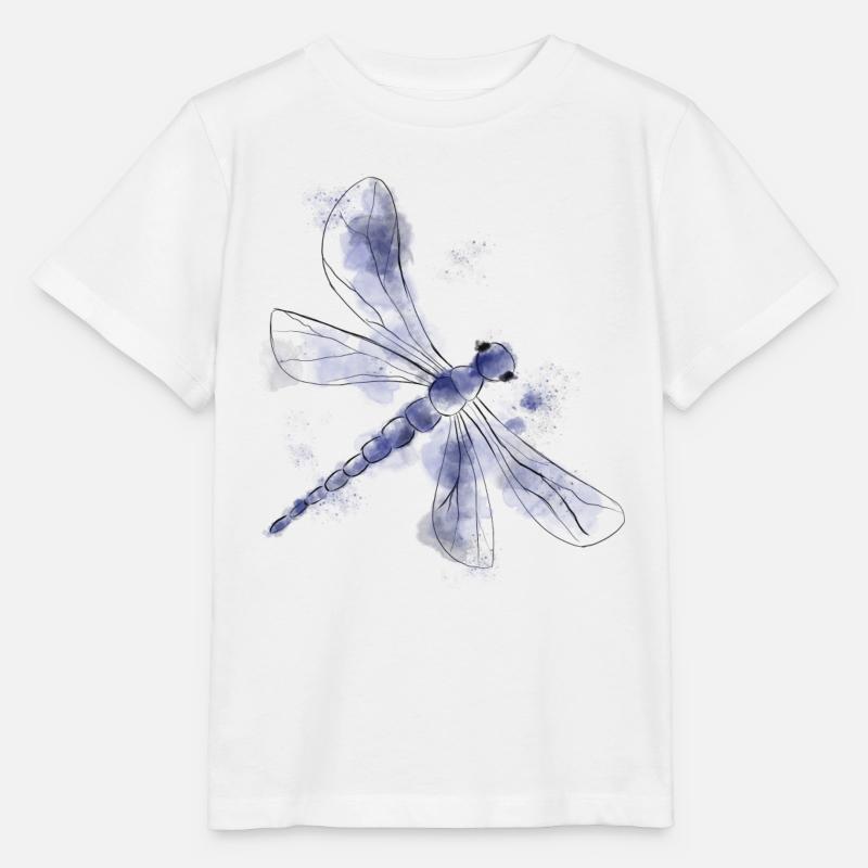 Blaue Libelle - Stanley/Stella Kinder T-Shirt MINI CREATOR  - Weiß