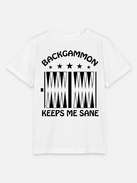 boardgame chess backgammon game night - Stanley/Stella Kinder T-Shirt MINI CREATOR  - Weiß