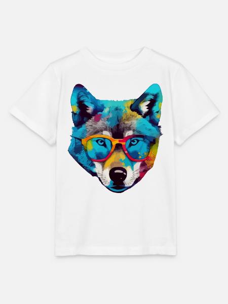 Bil der Brillenwolf - Stanley/Stella Kinder T-Shirt MINI CREATOR  - Weiß