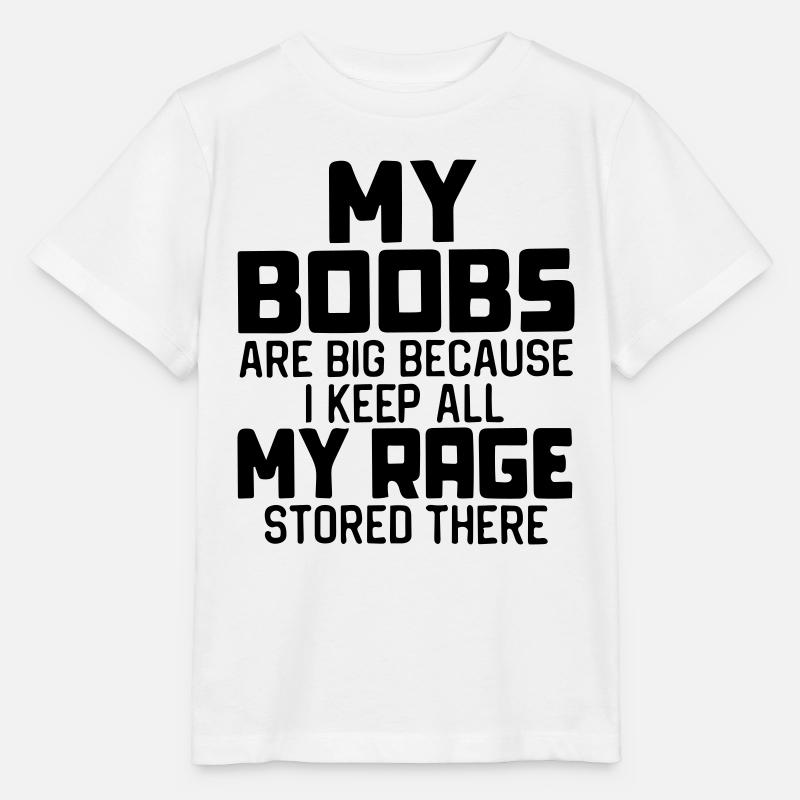 Meine Brüste sind groß, weil - Stanley/Stella Kinder T-Shirt MINI CREATOR - Weiß