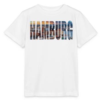 HAMBURG SKYLINE - Stanley/Stella Kinder T-Shirt MINI CREATOR  - Weiß - Vorne - Maike (125cm)