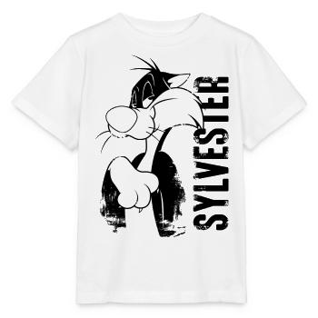 Looney Tunes Sylvester - Stanley/Stella MINI CREATOR Kids’ T-Shirt - white - Front - Maike (125cm)