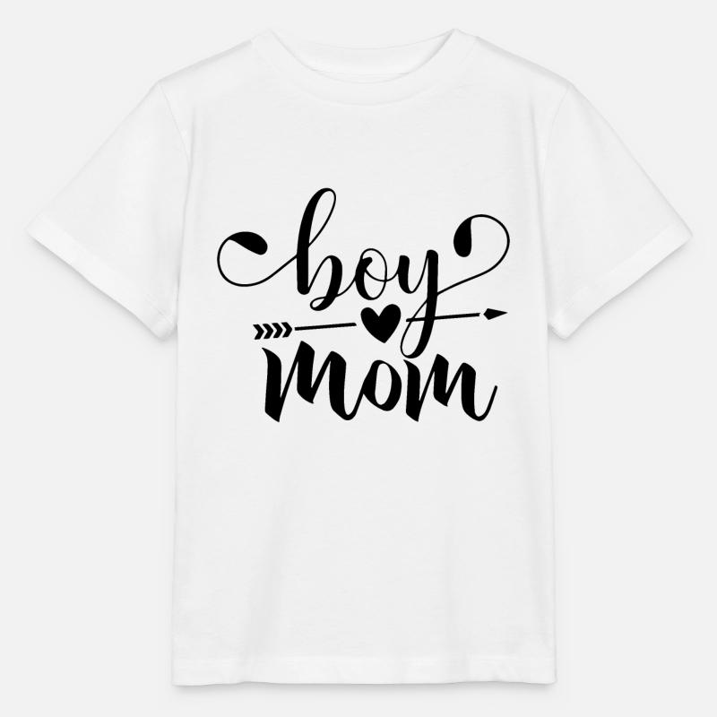 Boy Mom - Boy Mama - Stanley/Stella Kinder T-Shirt MINI CREATOR  - Weiß