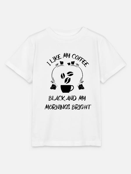 Kaffee Espresso Käffchen - Stanley/Stella Kinder T-Shirt MINI CREATOR  - Weiß