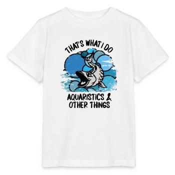 Aquarium Aquarists Fish Ornamental fish Aquaristics - Stanley/Stella MINI CREATOR Kids’ T-Shirt - white - Front - Maike (125cm)
