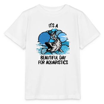 Aquarium Aquarists Fish Ornamental fish Aquaristics - Stanley/Stella MINI CREATOR Kids’ T-Shirt - white - Front - Maike (125cm)