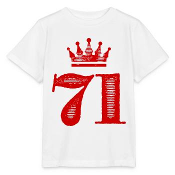 71 Couronne numérique - T-shirt bio MINI CREATOR Stanley/Stella Enfant - blanc - Devant - Maike (125cm)