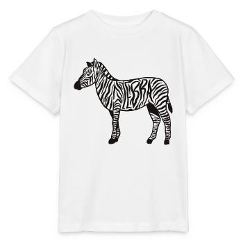 Zebra Stripe Animal Zebra - Stanley/Stella MINI CREATOR Kids’ T-Shirt - white - Front - Maike (125cm)