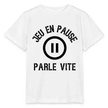 jeu en pause - T-shirt bio MINI CREATOR Stanley/Stella Enfant - blanc - Devant - Maike (125cm)