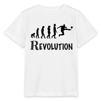 révolution joueur de foot sport - T-shirt bio MINI CREATOR Stanley/Stella Enfant - blanc - Devant - Maike (125cm)