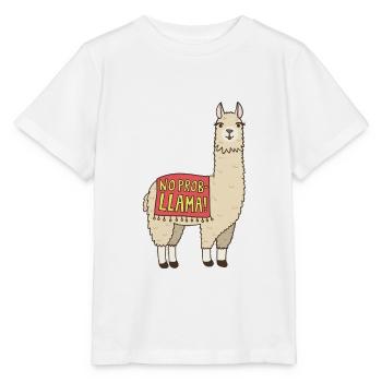Lama lama alpaga - T-shirt bio MINI CREATOR Stanley/Stella Enfant - blanc - Devant - Maike (125cm)