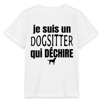 dogsitter qui déchire - T-shirt bio MINI CREATOR Stanley/Stella Enfant - blanc - Devant - Maike (125cm)