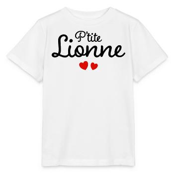 Petite Lionne Humour Surnom Affectueux Femme - T-shirt bio MINI CREATOR Stanley/Stella Enfant - blanc - Devant - Maike (125cm)