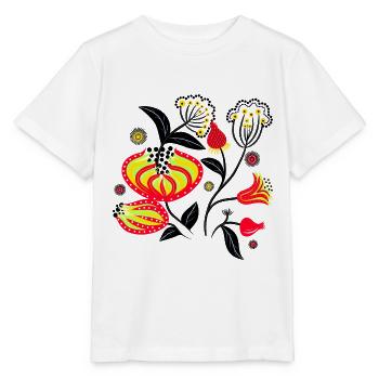 Painted flowers - Stanley/Stella MINI CREATOR Kids’ T-Shirt - white - Front - Maike (125cm)