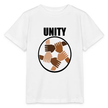 Untiy - Ensemble, nous pouvons arrêter le racisme - T-shirt bio MINI CREATOR Stanley/Stella Enfant - blanc - Devant - Maike (125cm)
