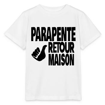 parapente retour maison - T-shirt bio MINI CREATOR Stanley/Stella Enfant - blanc - Devant - Maike (125cm)