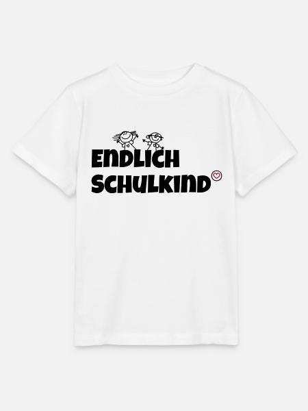 Endlich Schulkind - Stanley/Stella Kinder T-Shirt MINI CREATOR - Weiß