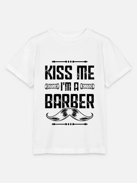 Küsse mich Barber - Stanley/Stella Kinder T-Shirt MINI CREATOR  - Weiß