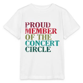 Proud Member of the Concert Circle - Stanley/Stella MINI CREATOR Kids’ T-Shirt - white - Front - Maike (125cm)