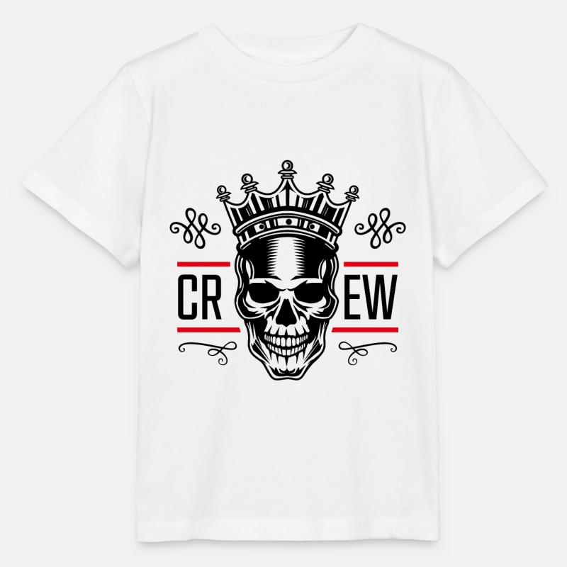crew skelett - Stanley/Stella Kinder T-Shirt MINI CREATOR - Weiß