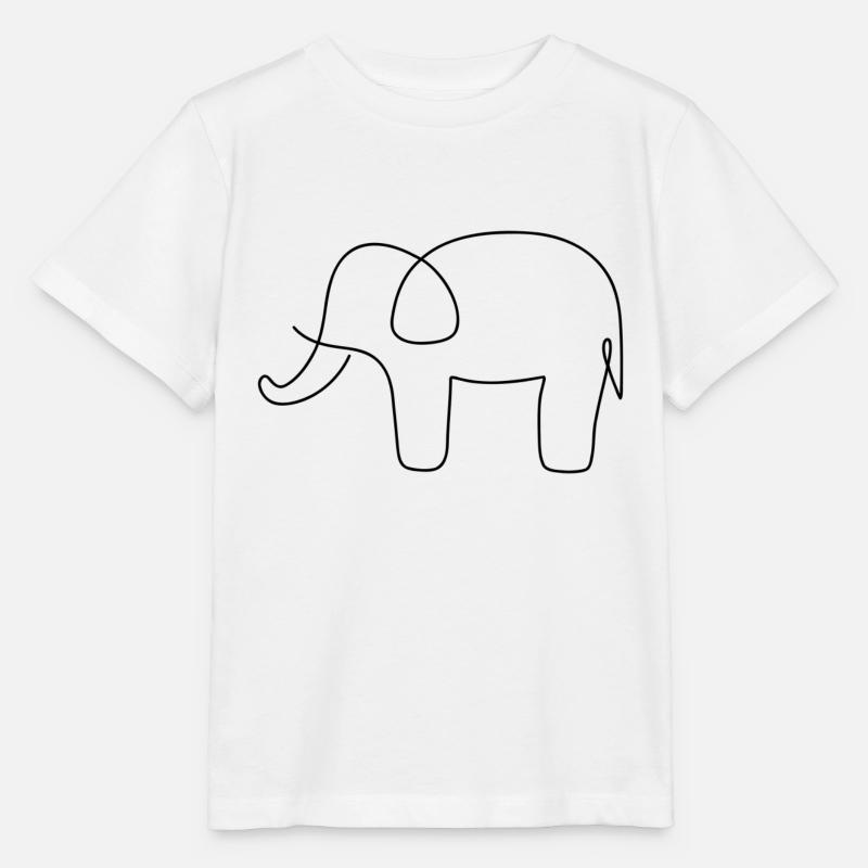 Elefant - Stanley/Stella Kinder T-Shirt MINI CREATOR - Weiß