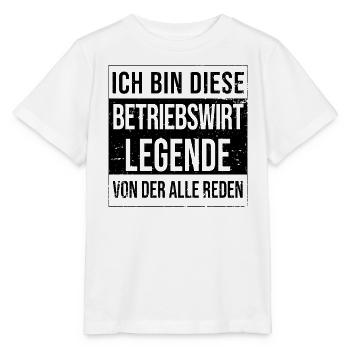 BWL Geburtstag geboren Legende Betriebswirt - Stanley/Stella Kinder T-Shirt MINI CREATOR  - Weiß - Vorne - Maike (125cm)