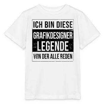 Illustrator Geburtstag geboren Legende - Stanley/Stella Kinder T-Shirt MINI CREATOR  - Weiß - Vorne - Maike (125cm)