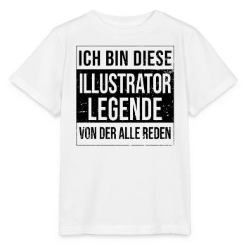 Designer Geburtstag geboren Legende Illustrator - Stanley/Stella Kinder T-Shirt MINI CREATOR  - Weiß - Vorne - Maike (125cm)