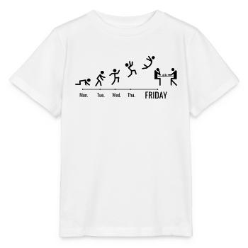 Jeu d’échecs - T-shirt bio MINI CREATOR Stanley/Stella Enfant - blanc - Devant - Maike (125cm)