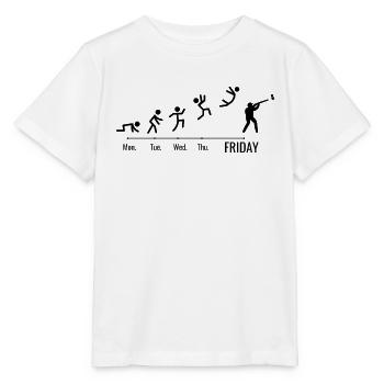 Clay Pigeon Shooting Clay Pigeons Weekend - T-shirt bio MINI CREATOR Stanley/Stella Enfant - blanc - Devant - Maike (125cm)