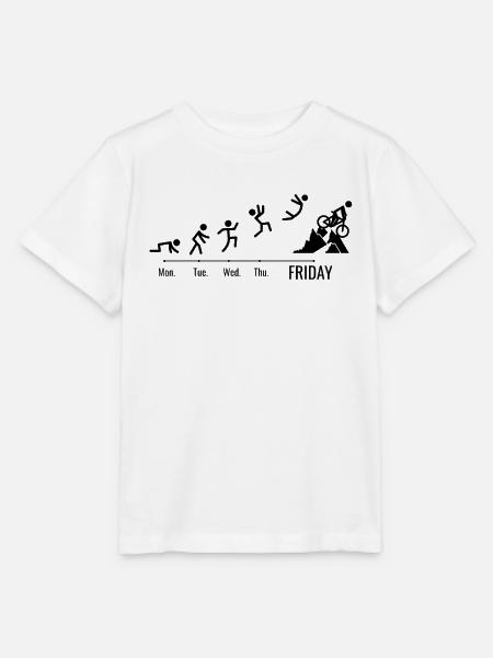 MTB Mountainbike MTB Fahrrad Wochenende - Stanley/Stella Kinder T-Shirt MINI CREATOR  - Weiß
