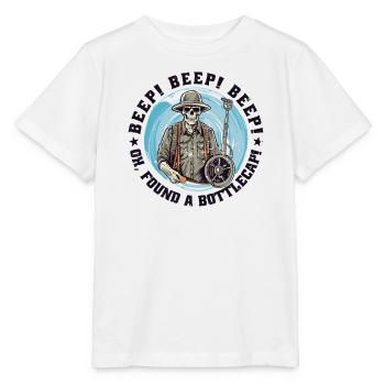Metal Detector Probdler Probe Funny Beep-Beep - Stanley/Stella MINI CREATOR Kids’ T-Shirt - white - Front - Maike (125cm)