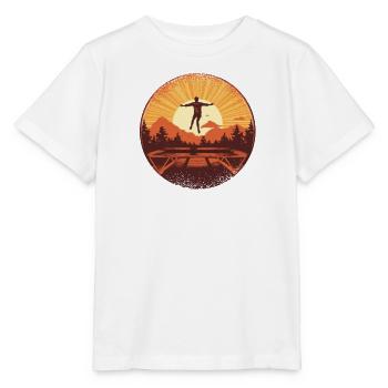 Vintage Fitness Workout Trampoline Hall Sports - T-shirt bio MINI CREATOR Stanley/Stella Enfant - blanc - Devant - Maike (125cm)