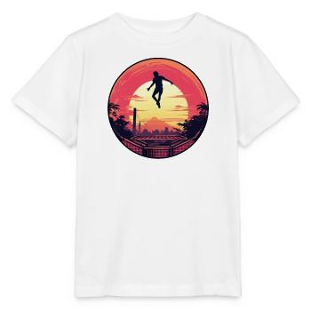 Jumping Fitness Workout Trampoline Hall Sports - T-shirt bio MINI CREATOR Stanley/Stella Enfant - blanc - Devant - Maike (125cm)