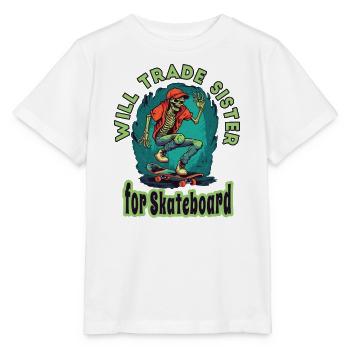 Skateboard Skater Ramp Skating Skating Funny - T-shirt bio MINI CREATOR Stanley/Stella Enfant - blanc - Devant - Maike (125cm)