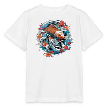 koi fish koi carp koi garden pond koi - Stanley/Stella MINI CREATOR Kids’ T-Shirt - white - Front - Maike (125cm)