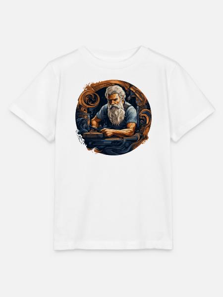 Handwerker Zimmermann-Holzarbeit Zimmerer - Stanley/Stella Kinder T-Shirt MINI CREATOR  - Weiß