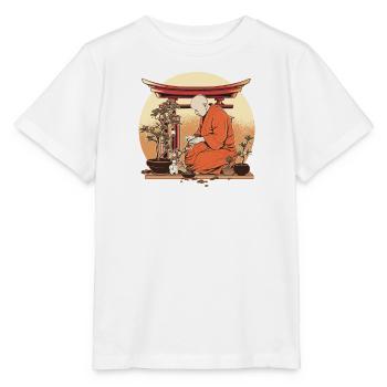 Bonsaï Arbre Bonsaï Bonsaï Moine Zen Bonsaï - T-shirt bio MINI CREATOR Stanley/Stella Enfant - blanc - Devant - Maike (125cm)