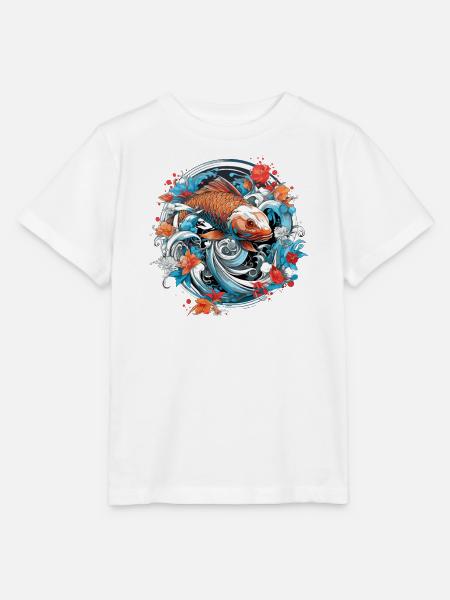 Koi Fische Kois-Karpfen Koi Garten-Teich Koi - Stanley/Stella Kinder T-Shirt MINI CREATOR  - Weiß