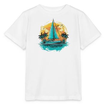 Sailboat, Sailing Ship, Sailing Yacht, Vintage Sailing - Stanley/Stella MINI CREATOR Kids’ T-Shirt - white - Front - Maike (125cm)