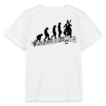 Cellospieler Cellist-Musiker Collo-Musik Evolution - Stanley/Stella Kinder T-Shirt MINI CREATOR  - Weiß - Vorne - Maike (125cm)