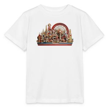 Parc d’attractions Foire, Fête foraine, Festival folklorique - T-shirt bio MINI CREATOR Stanley/Stella Enfant - blanc - Devant - Maike (125cm)