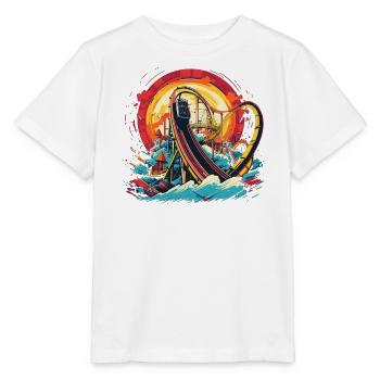 Amusement Park, Fair, Fairground, Funfair - Stanley/Stella MINI CREATOR Kids’ T-Shirt - white - Front - Maike (125cm)
